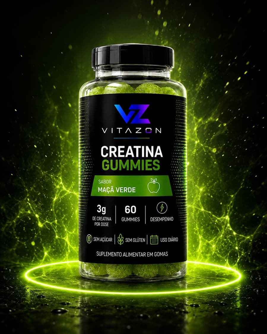 Creatina Gummies Maçã Verde